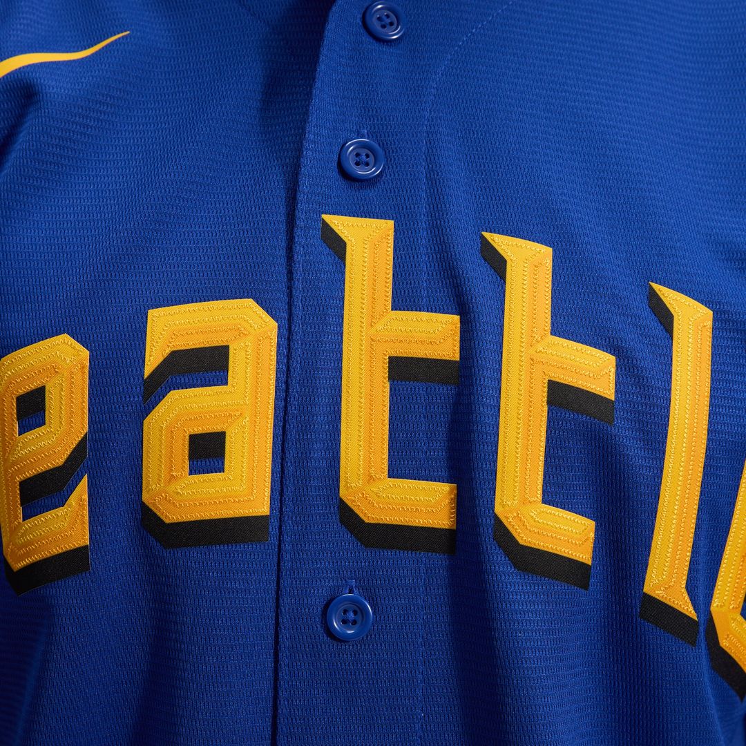 Seattle Mariners Nike City Connect Replica Jersey - Royal Official MLB Team Apparel Baseball Fan Gear