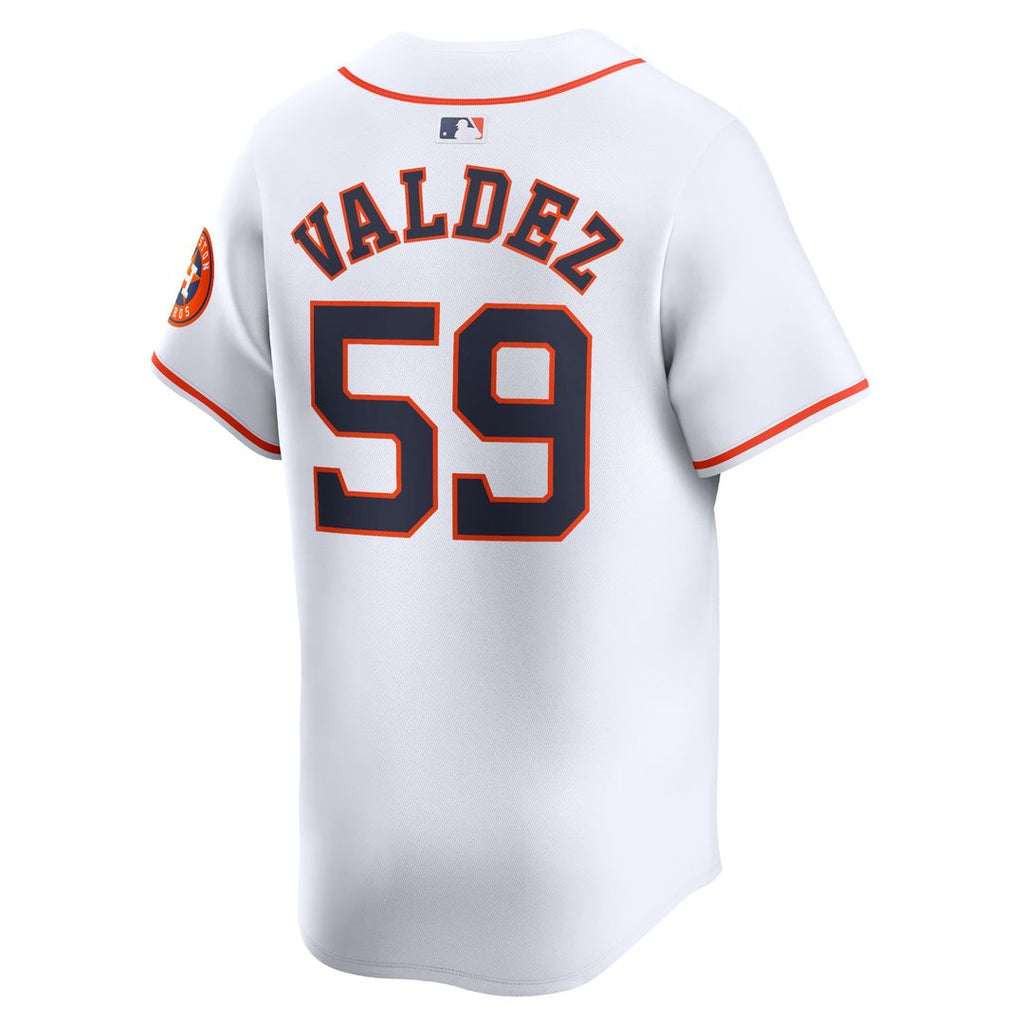 Framber Valdez Houston Astros Nike Home Limited Player Jersey - White Official MLB Team Apparel Baseball Fan Gear