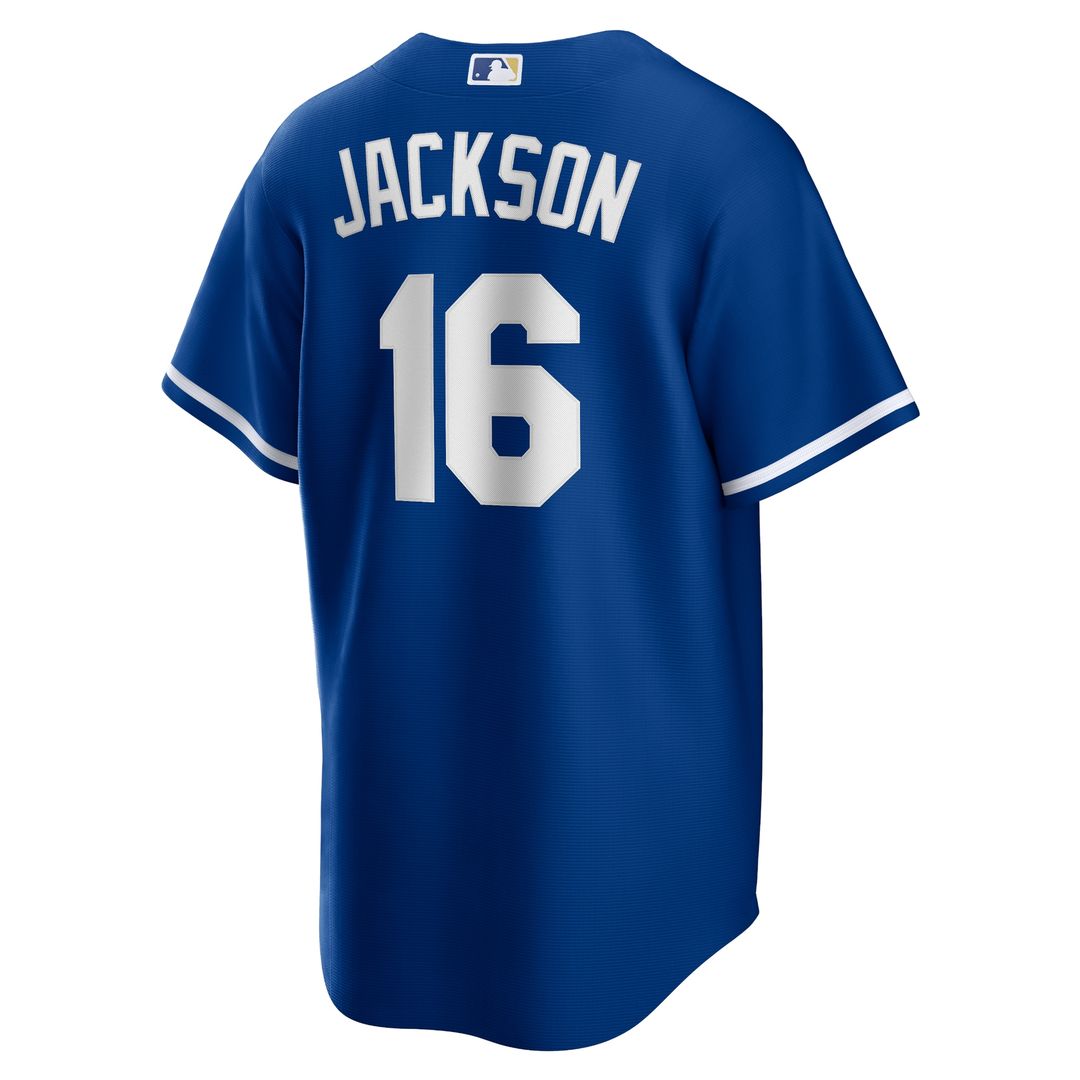 Bo Jackson Kansas City Royals Nike Alternate 2 Replica Jersey - Rush Blue Official MLB Team Apparel Baseball Fan Gear