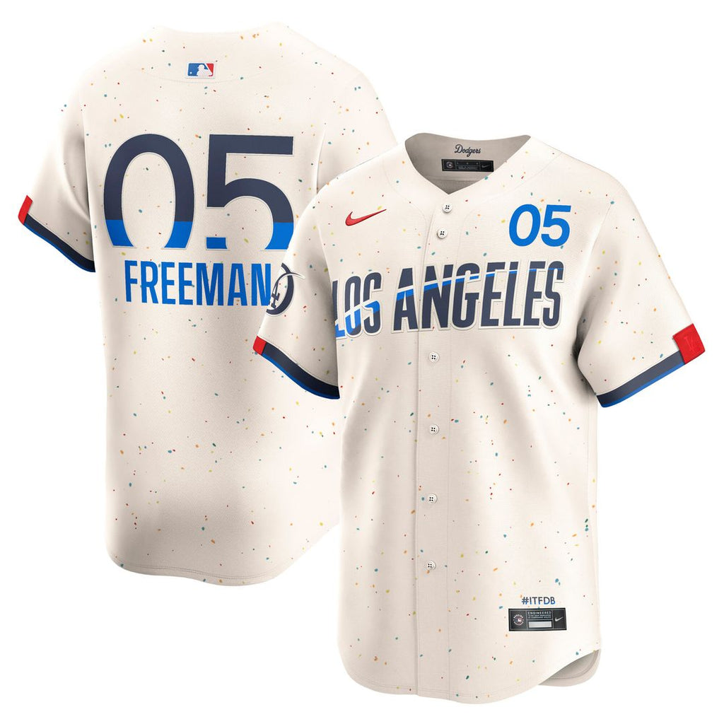 Freddie Freeman Los Angeles Dodgers Nike City Connect Limited Player Jersey - Cream Official MLB Team Apparel Baseball Fan Gear
