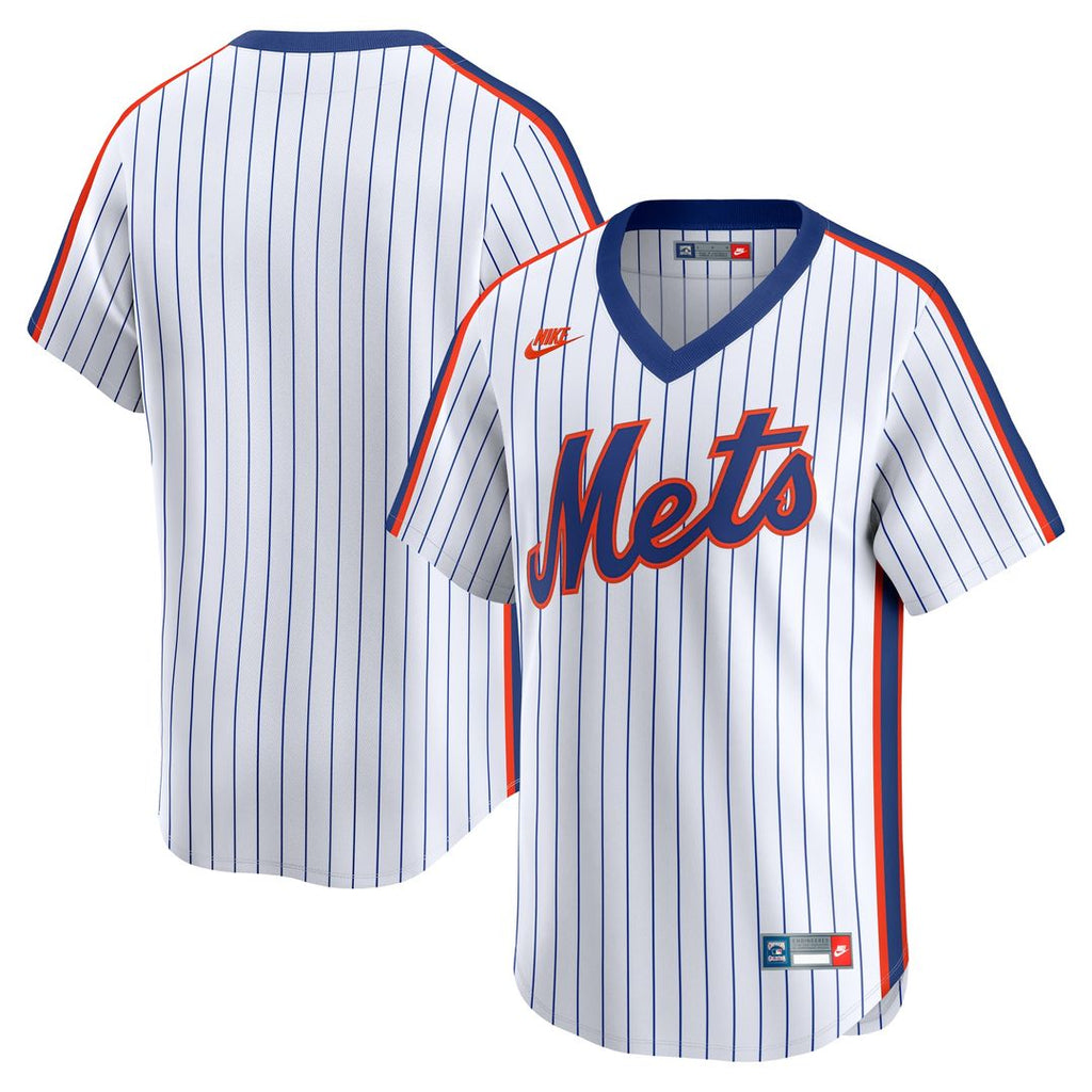 New York Mets Nike Cooperstown Collection Limited Jersey - White Official MLB Team Apparel Baseball Fan Gear