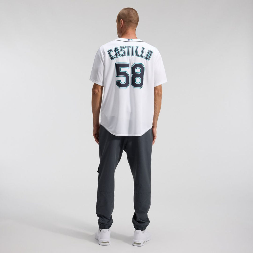 Luis Castillo Seattle Mariners Nike Home Replica Jersey - White Official MLB Team Apparel Baseball Fan Gear