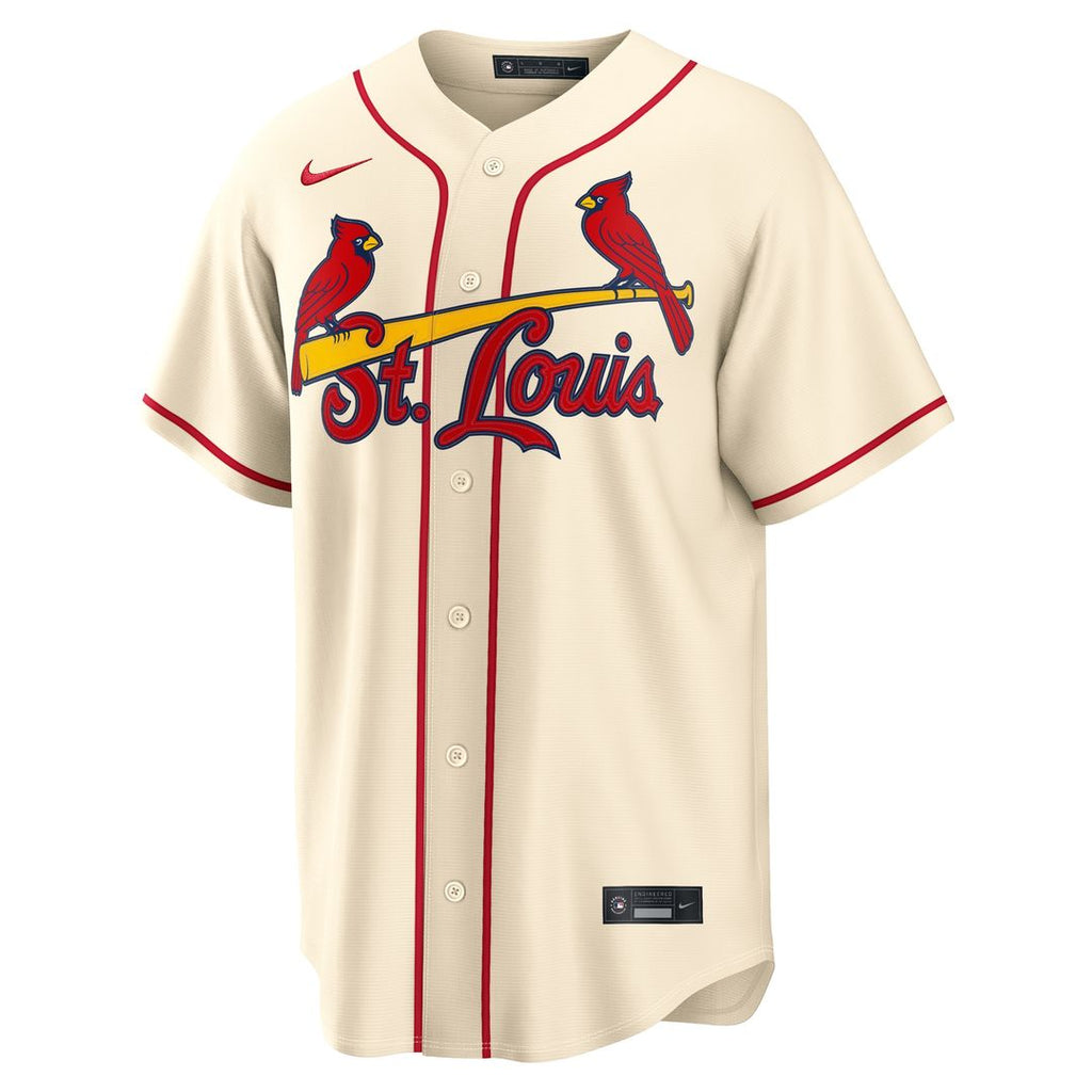 Lars Nootbaar St. Louis Cardinals Nike Alternate Replica Jersey - Cream Official MLB Team Apparel Baseball Fan Gear