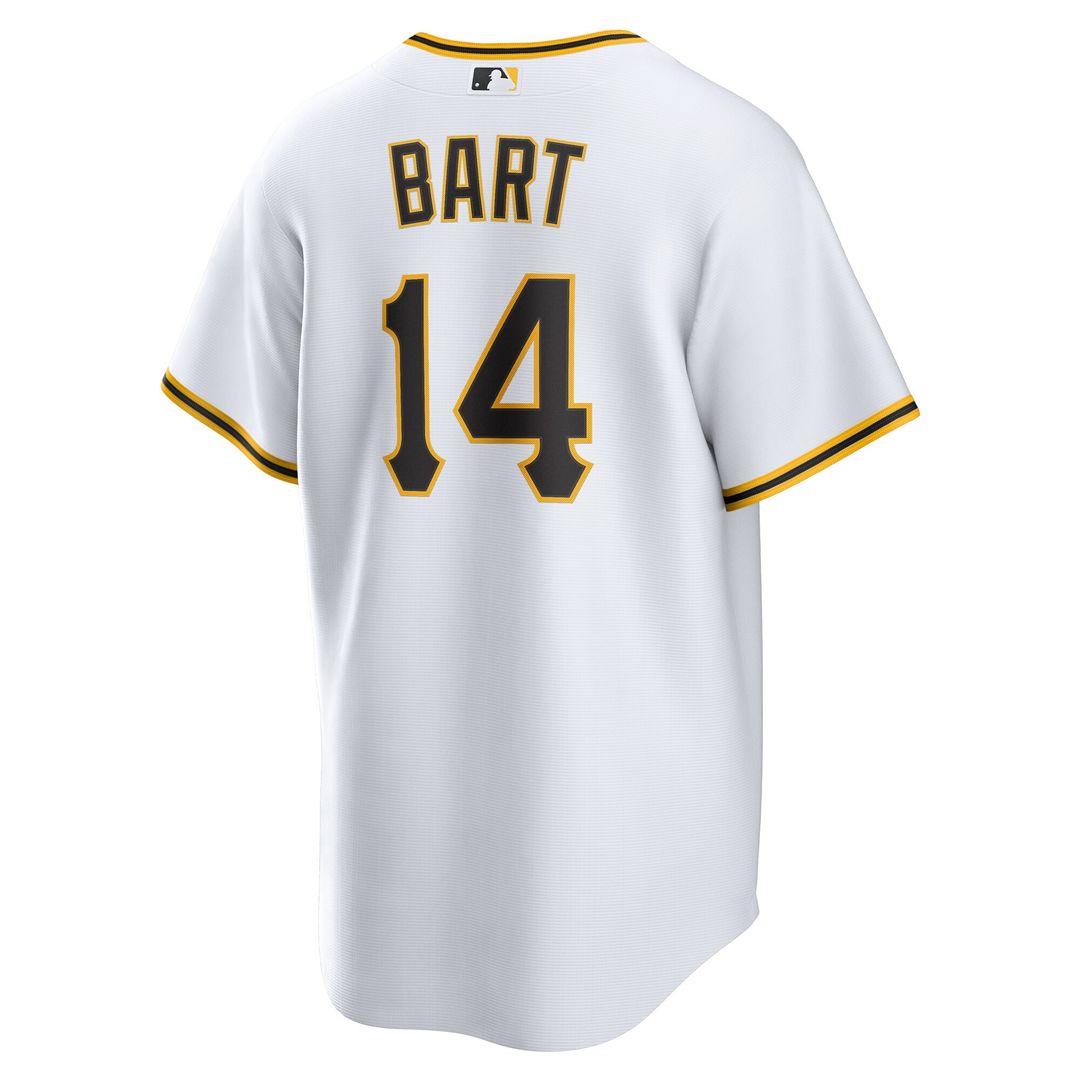 Joey Bart Pittsburgh Pirates Nike Home Replica Jersey - White Official MLB Team Apparel Baseball Fan Gear