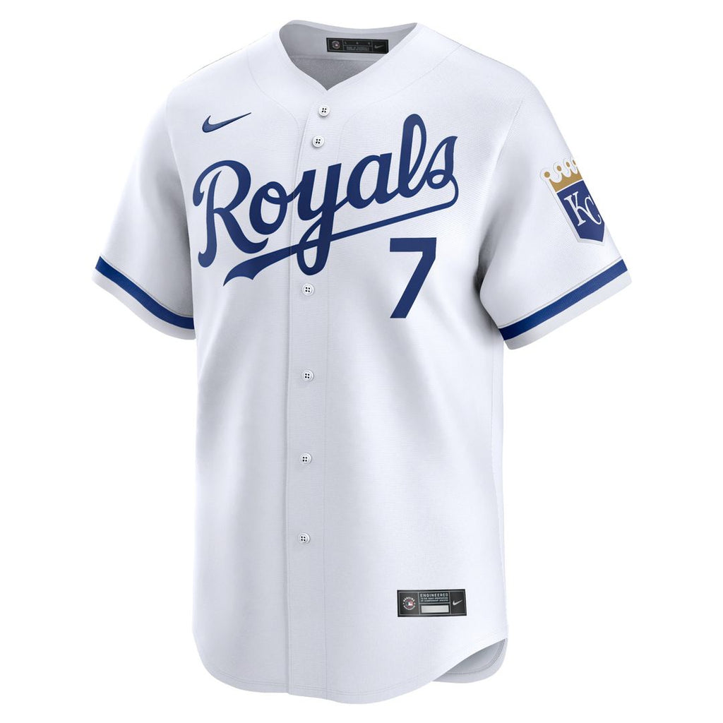 Bobby Witt Jr. Kansas City Royals Nike Home Limited Player Jersey - White Official MLB Team Apparel Baseball Fan Gear