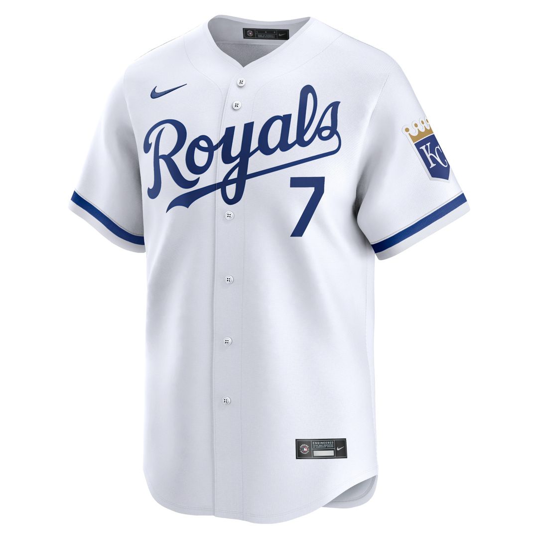 Bobby Witt Jr. Kansas City Royals Nike Home Limited Player Jersey - White Official MLB Team Apparel Baseball Fan Gear