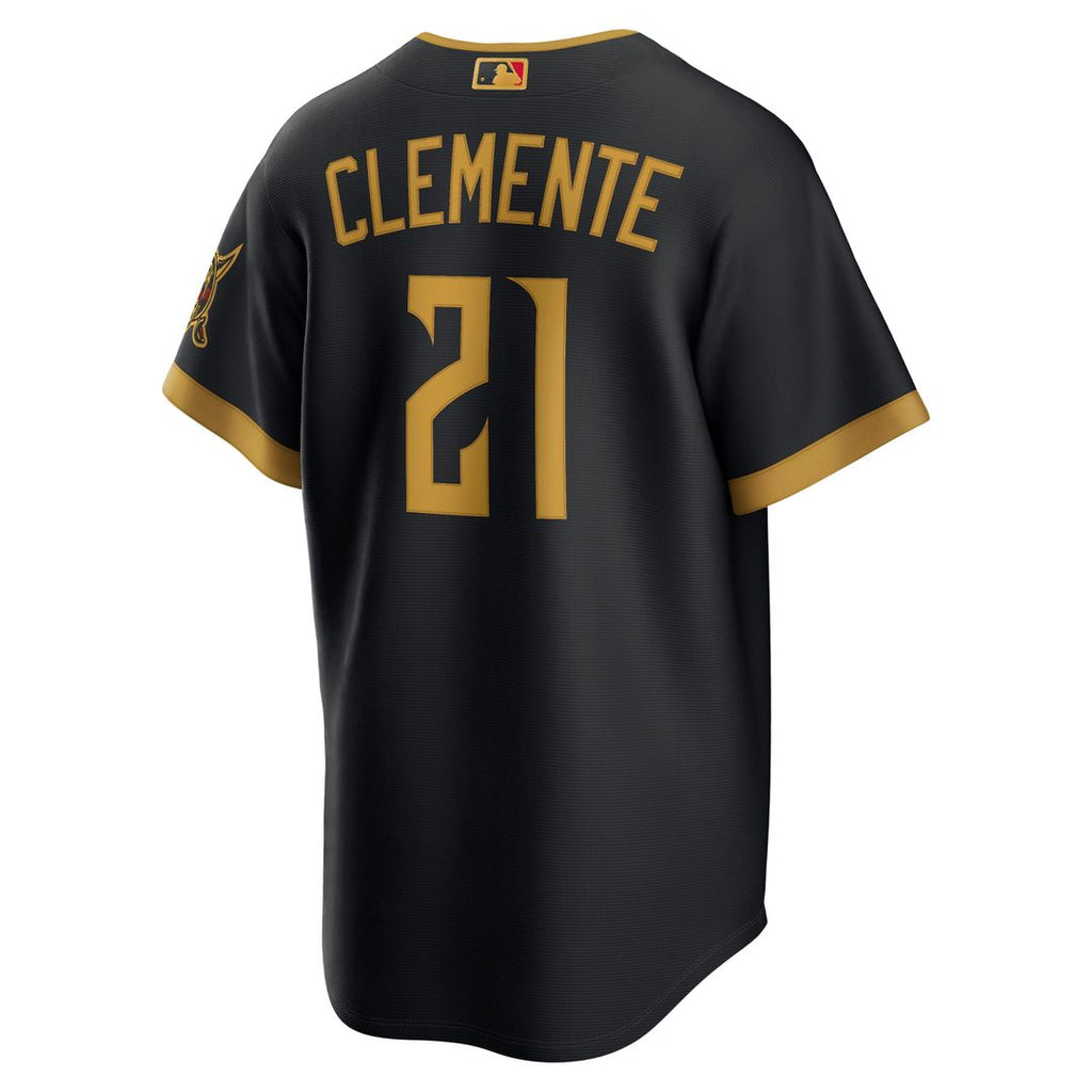 Roberto Clemente Pittsburgh Pirates Nike 2026 City Connect Stadium Jersey - Black Official MLB Team Apparel Baseball Fan Gear