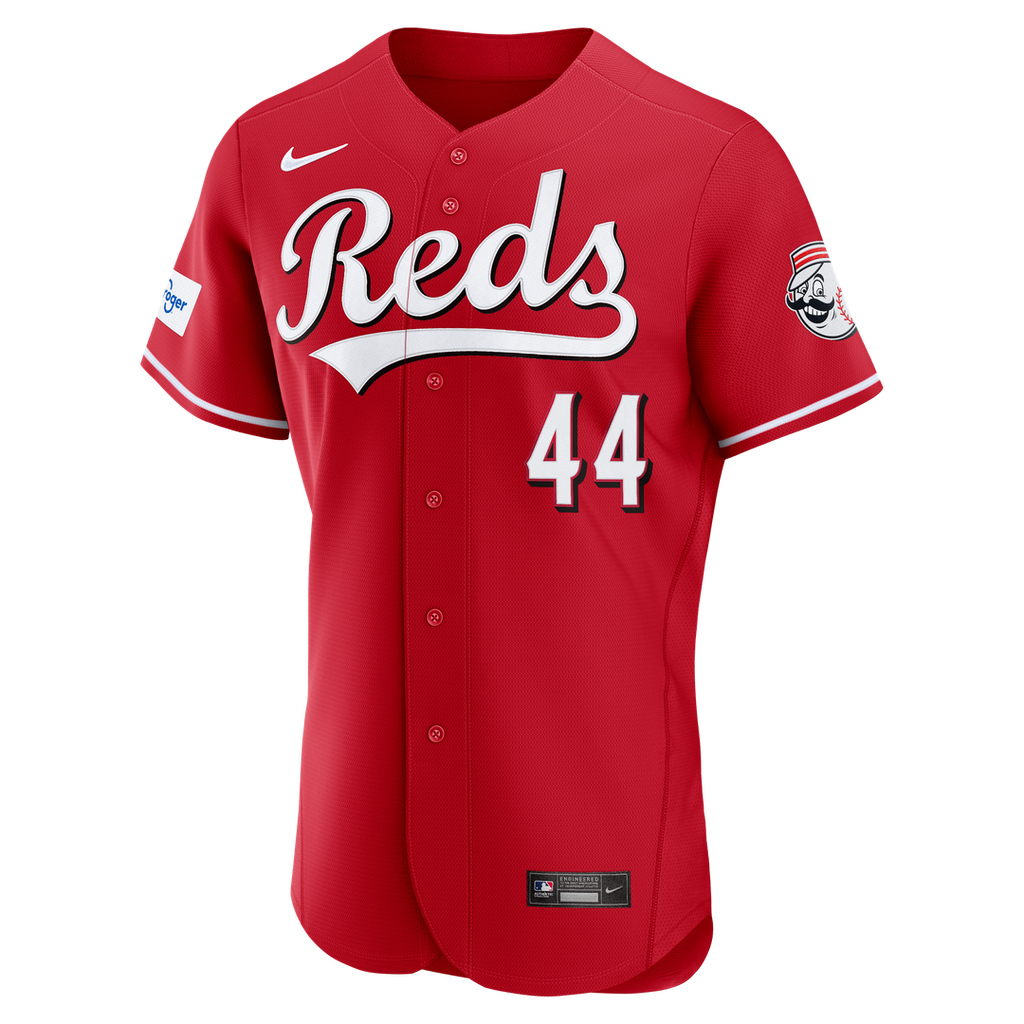 Elly De La Cruz Cincinnati Reds Nike Alternate Authentic Sponsor Patch Jersey - Red Official MLB Team Apparel Baseball Fan Gear