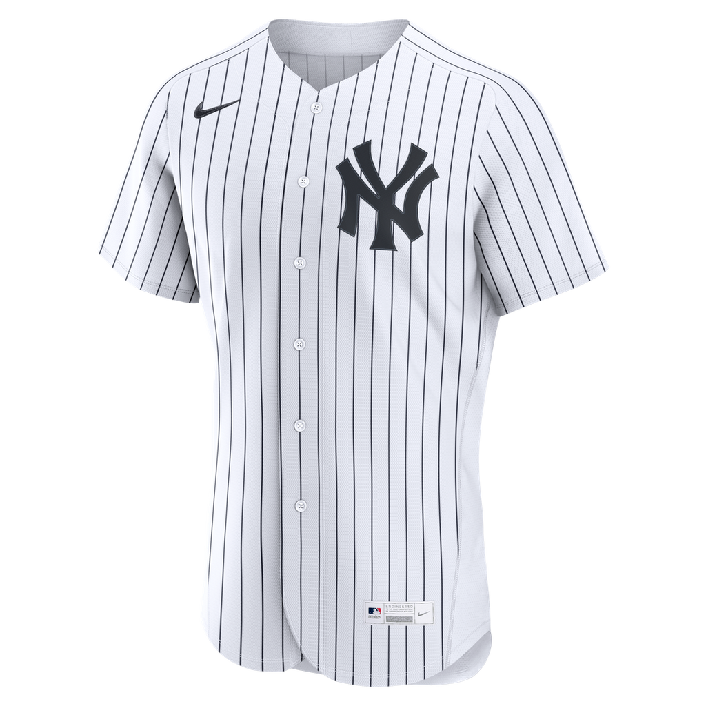 New York Yankees Nike Home Authentic Custom Jersey - White Official MLB Team Apparel Baseball Fan Gear