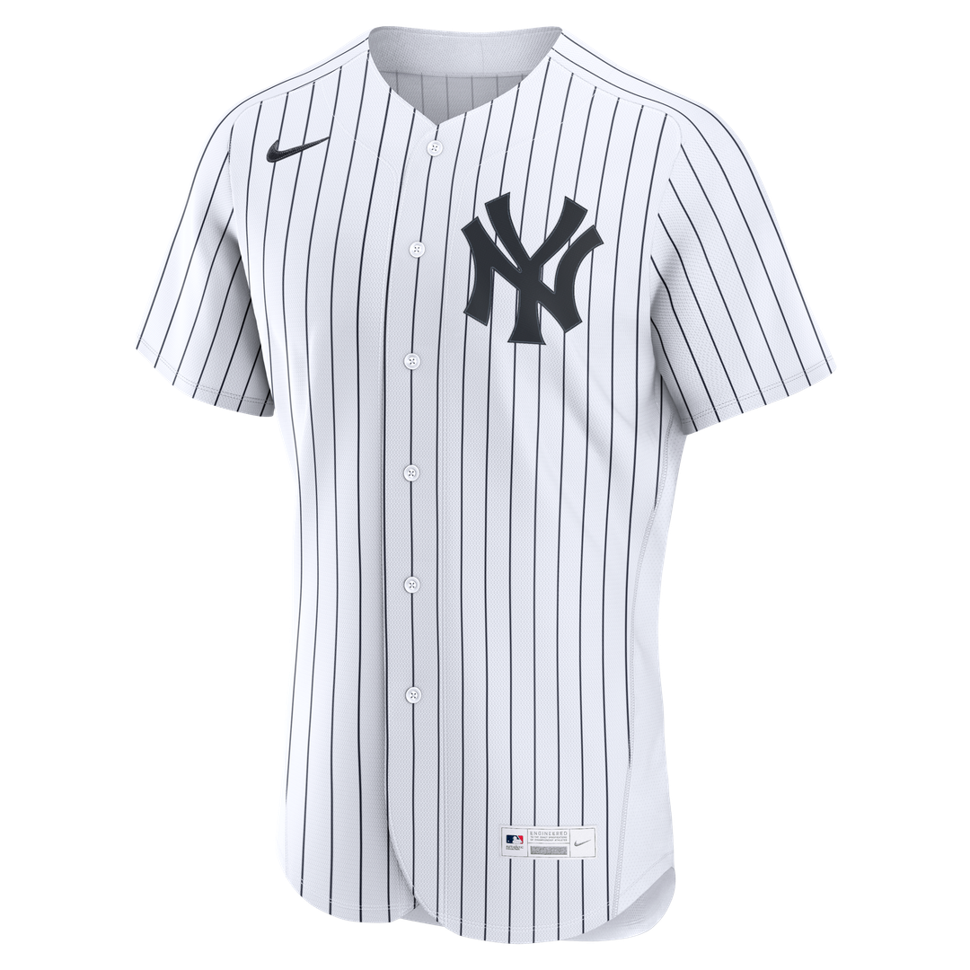New York Yankees Nike Home Authentic Custom Jersey - White Official MLB Team Apparel Baseball Fan Gear