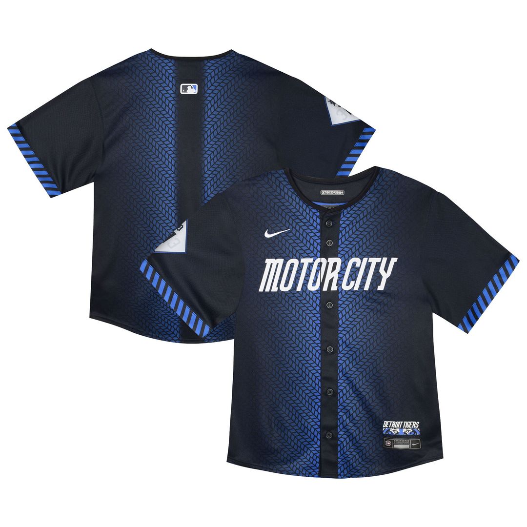 Detroit Tigers Nike Toddler City Connect Team Limited Jersey - Blue Official MLB Team Apparel Baseball Fan Gear