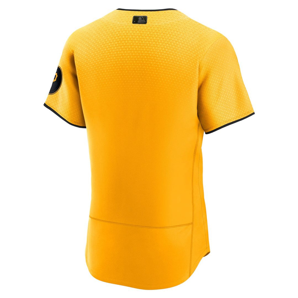 Pittsburgh Pirates Nike City Connect Authentic Jersey - Gold Official MLB Team Apparel Baseball Fan Gear