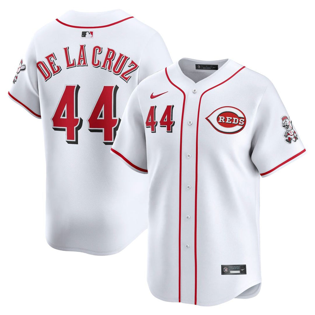 Elly De La Cruz Cincinnati Reds Nike Home Limited Player Jersey - White Official MLB Team Apparel Baseball Fan Gear