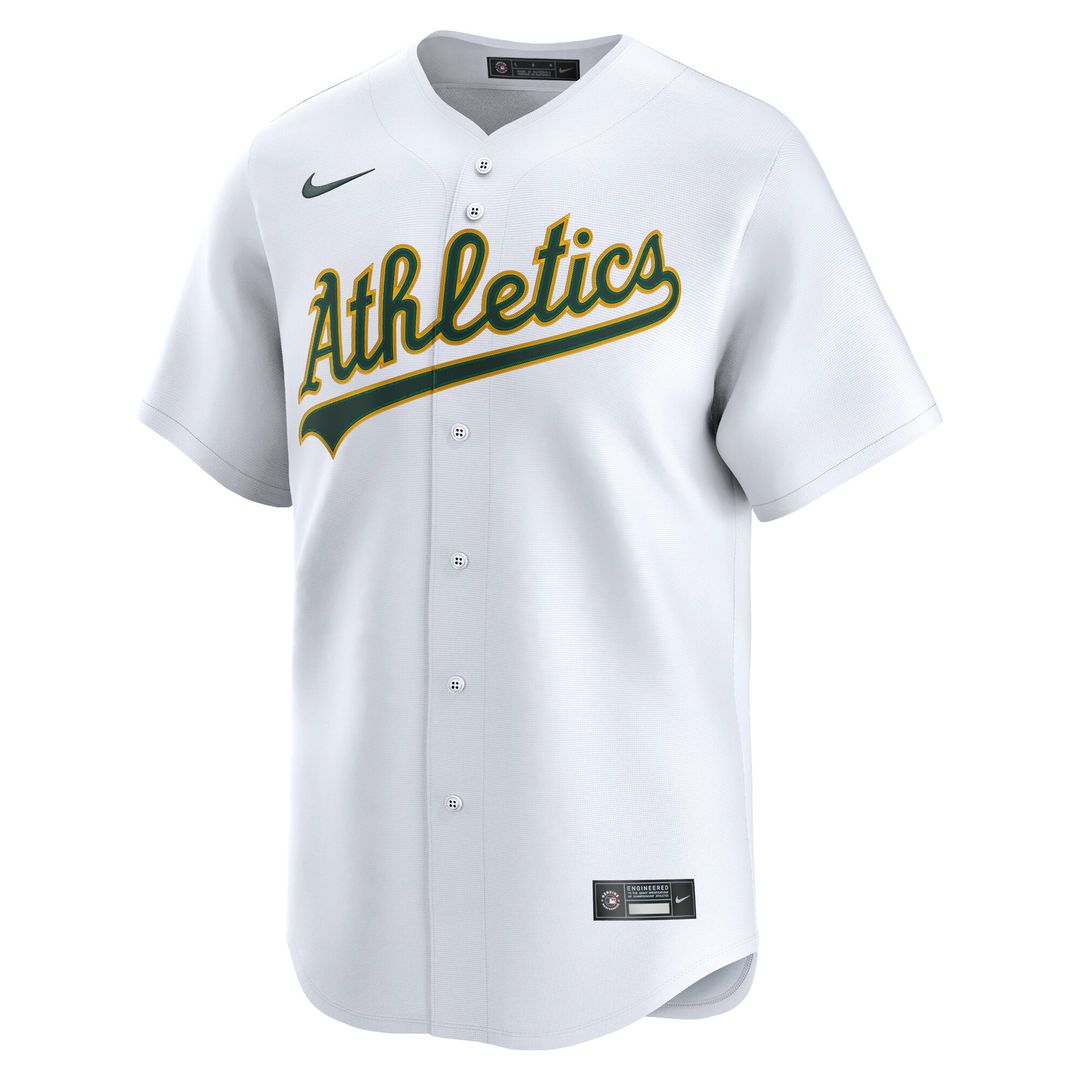 Athletics Nike Home Replica Team Jersey - White Official MLB Team Apparel Baseball Fan Gear