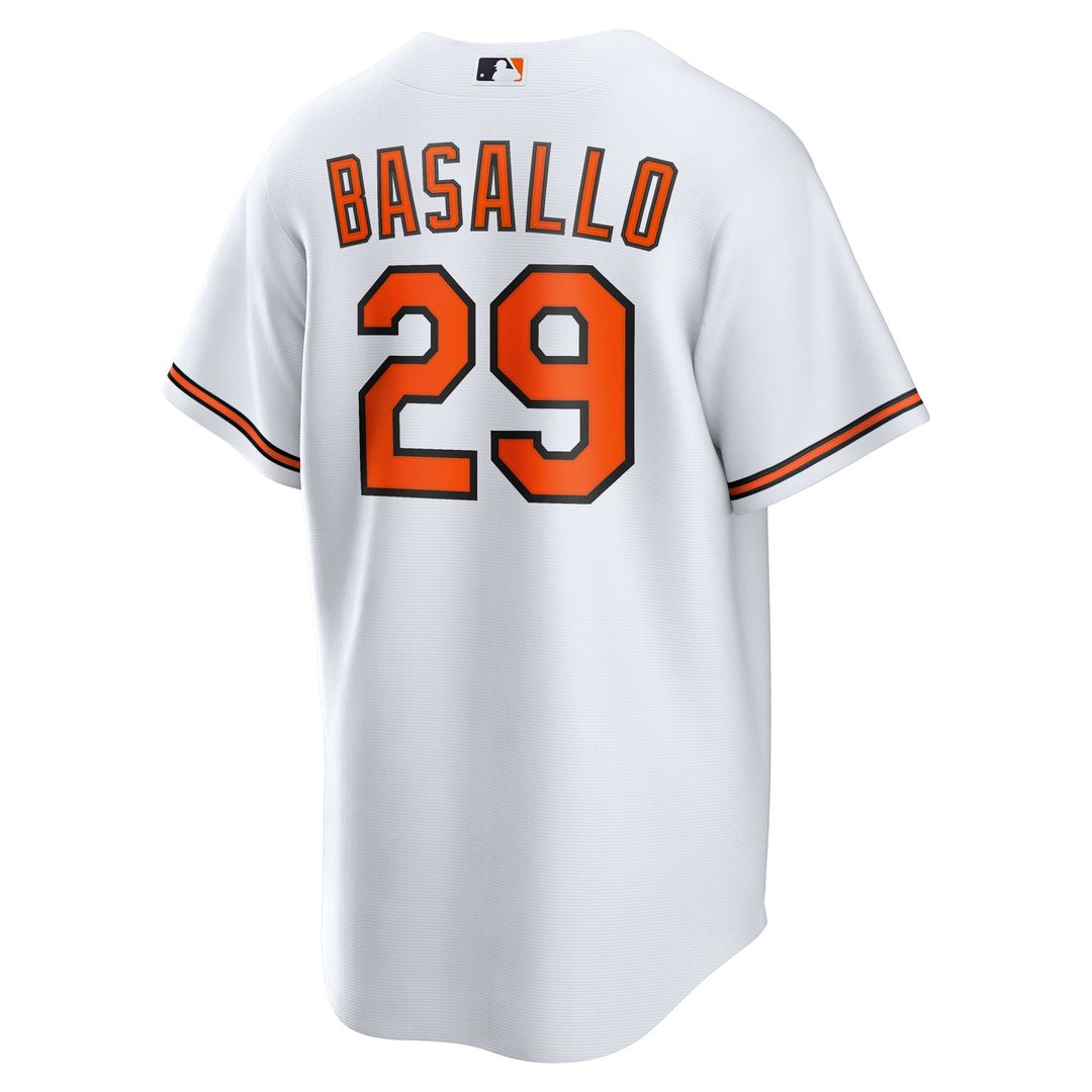 Samuel Basallo Baltimore Orioles Nike Replica Player Jersey - White Official MLB Team Apparel Baseball Fan Gear