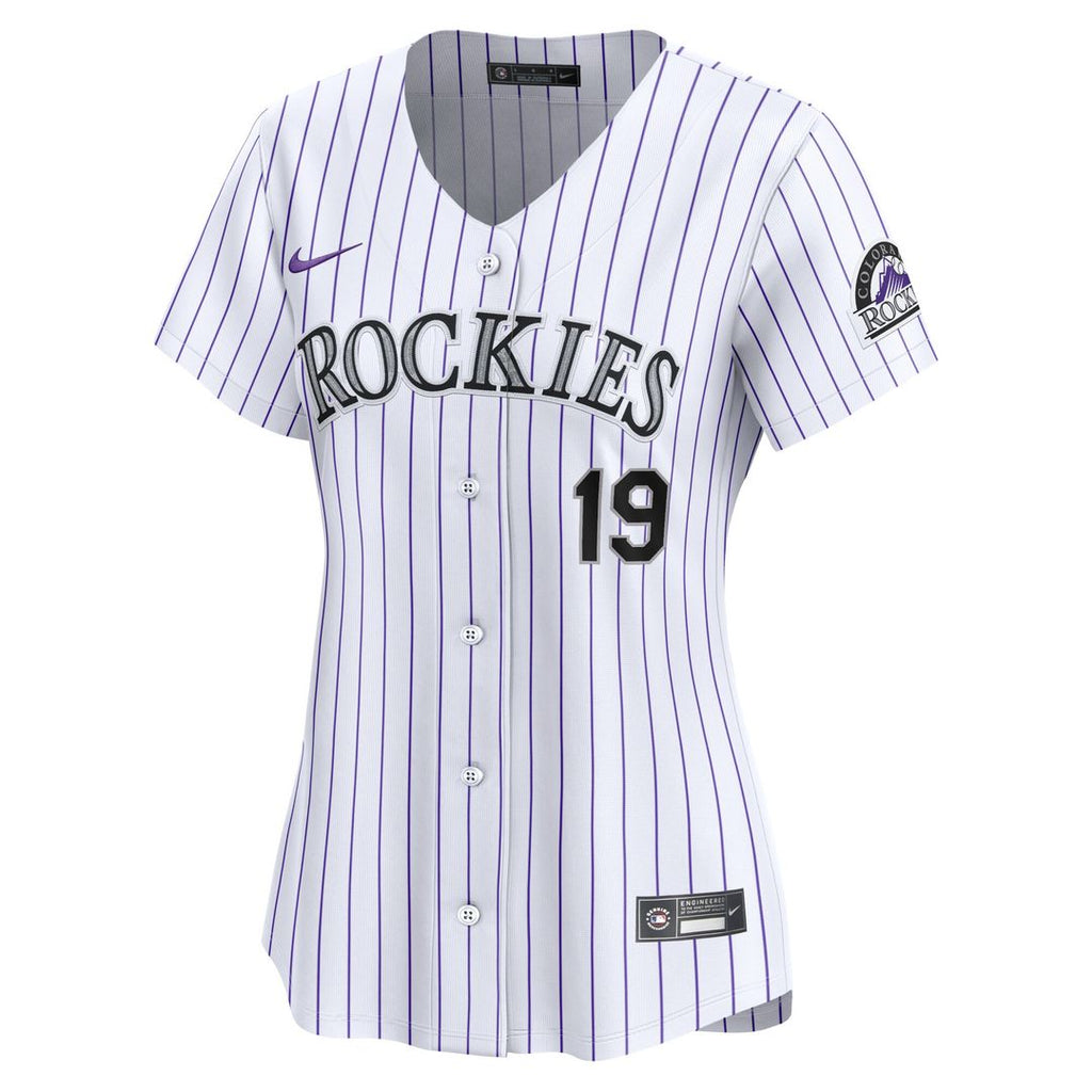 Charlie Blackmon Colorado Rockies Nike Women's Home Limited Player Jersey - White Official MLB Team Apparel Baseball Fan Gear