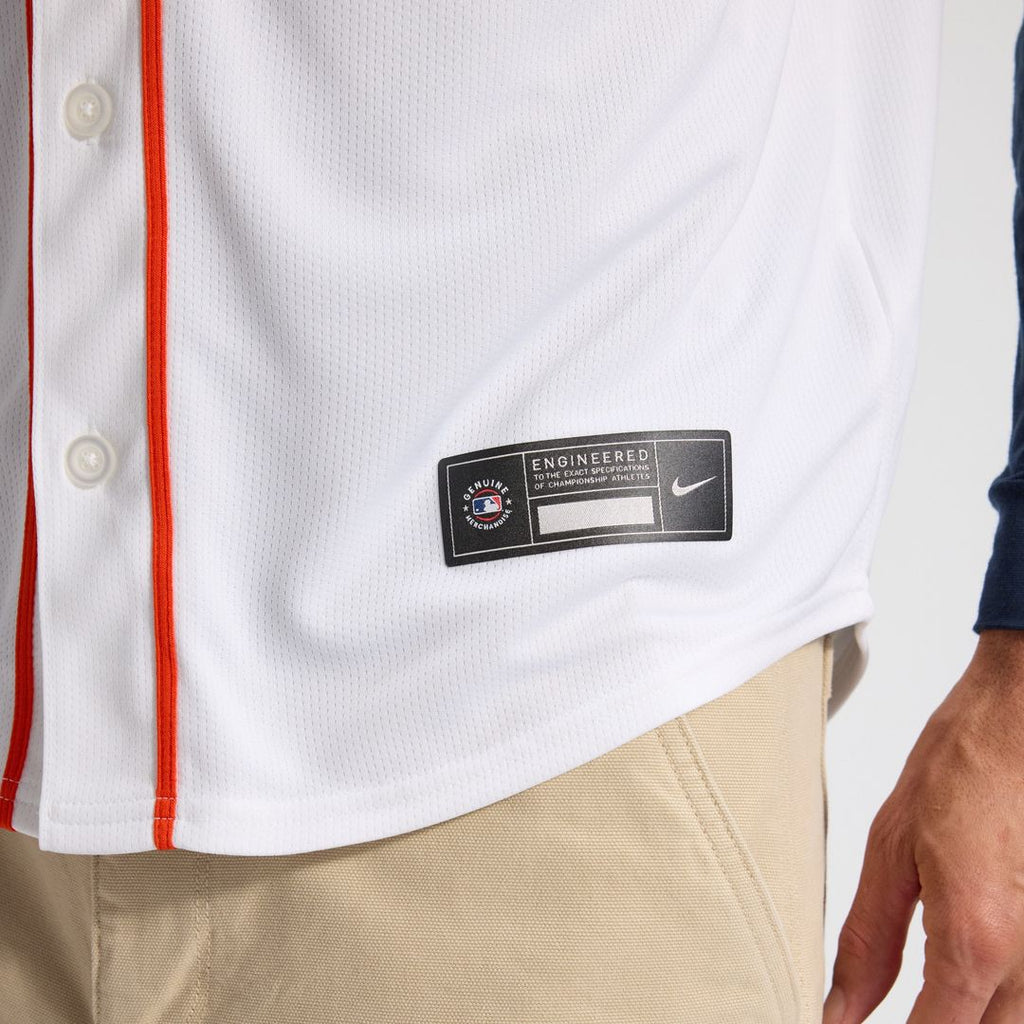 Houston Astros Nike Home Limited Jersey - White Official MLB Team Apparel Baseball Fan Gear