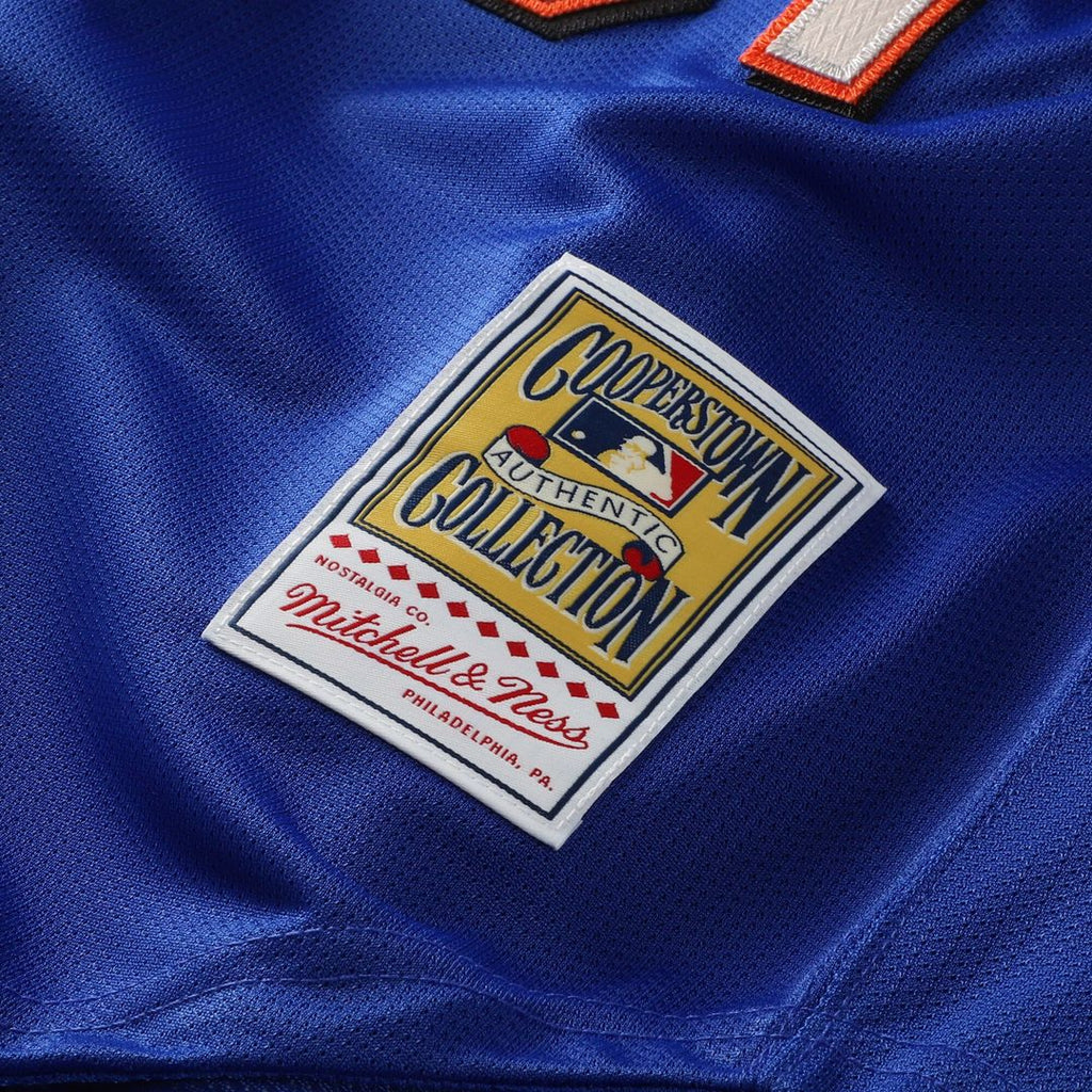 Mike Piazza New York Mets Mitchell & Ness Cooperstown Collection Mesh Batting Practice Button-Up Jersey - Royal Official MLB Team Apparel Baseball Fan