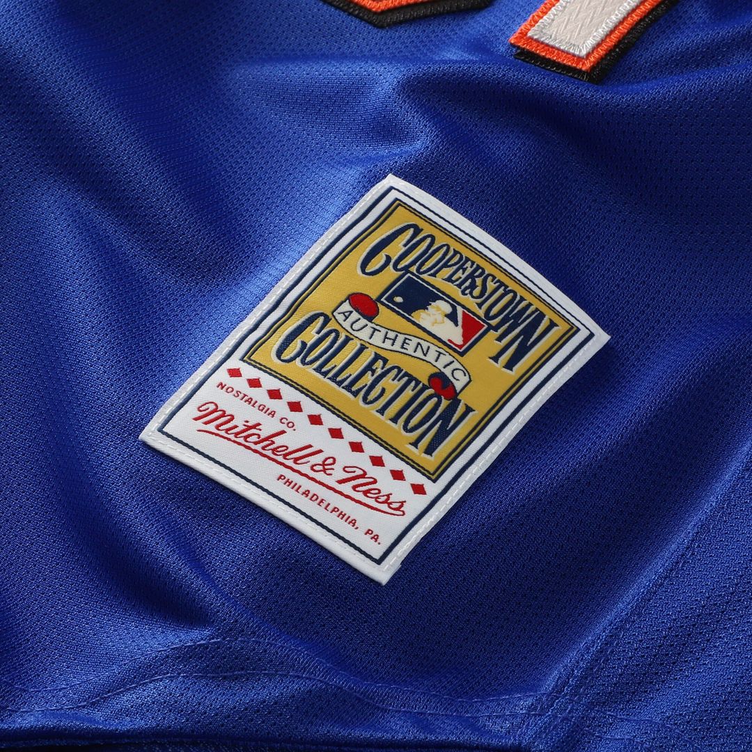 Mike Piazza New York Mets Mitchell & Ness Cooperstown Collection Mesh Batting Practice Button-Up Jersey - Royal Official MLB Team Apparel Baseball Fan