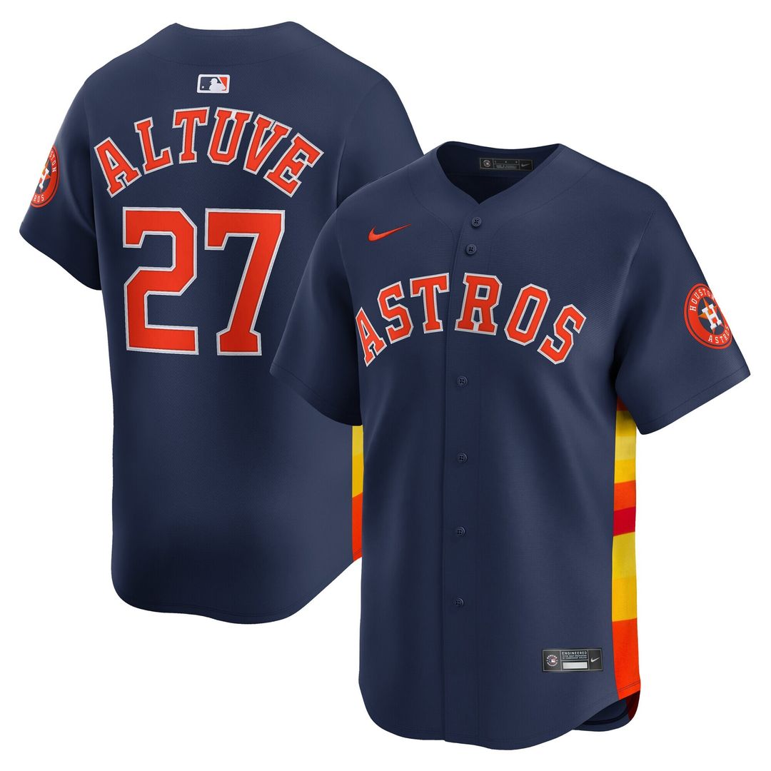Jose Altuve Houston Astros Nike Alternate Limited Player Jersey - Navy Official MLB Team Apparel Baseball Fan Gear