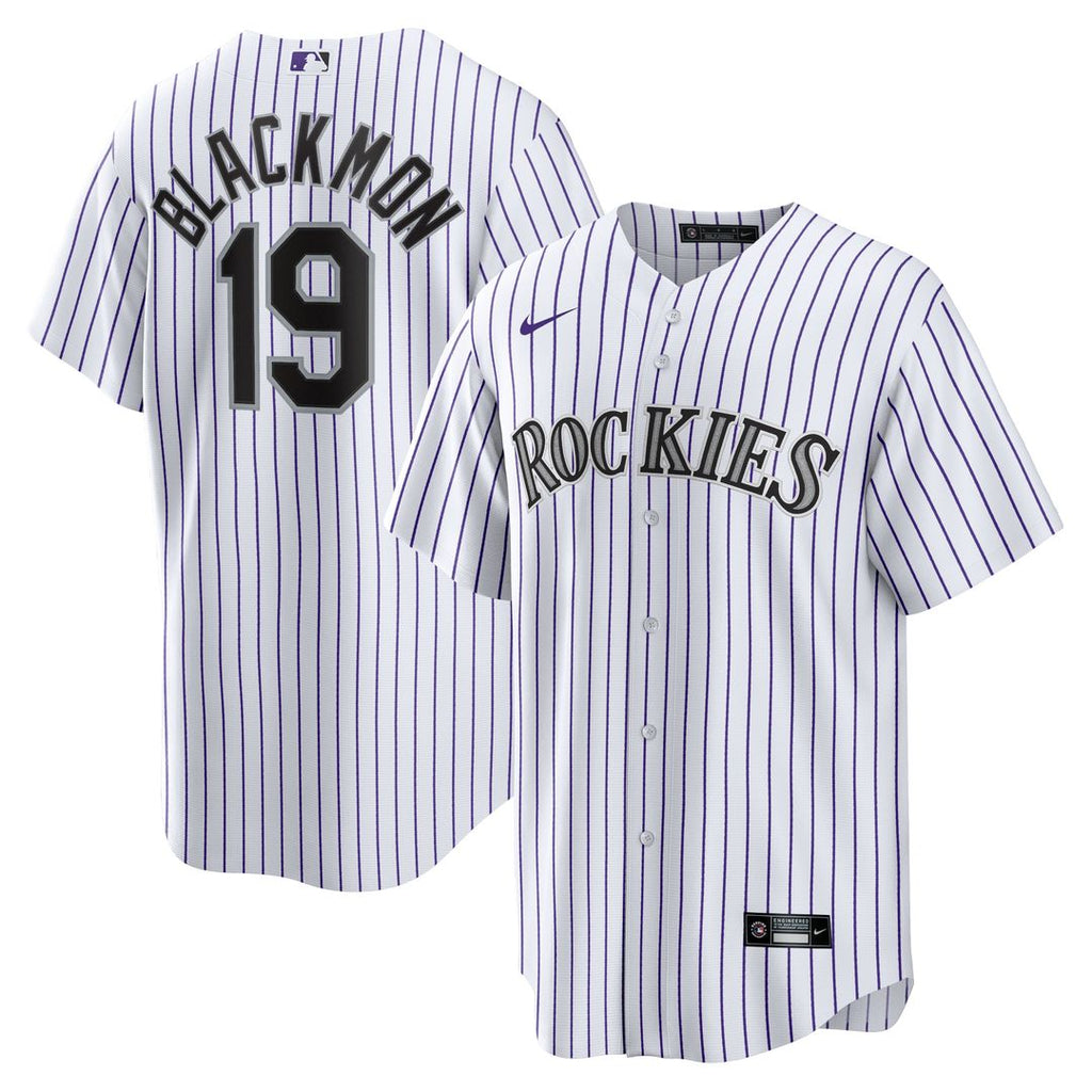 Charlie Blackmon Colorado Rockies Nike Home Replica Player Name Jersey - White Official MLB Team Apparel Baseball Fan Gear