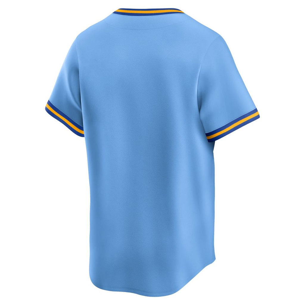 Milwaukee Brewers Nike Cooperstown Collection Limited Jersey - Light Blue Official MLB Team Apparel Baseball Fan Gear