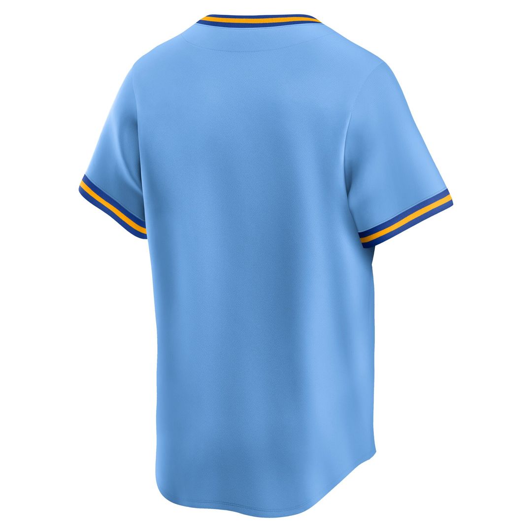 Milwaukee Brewers Nike Cooperstown Collection Limited Jersey - Light Blue Official MLB Team Apparel Baseball Fan Gear
