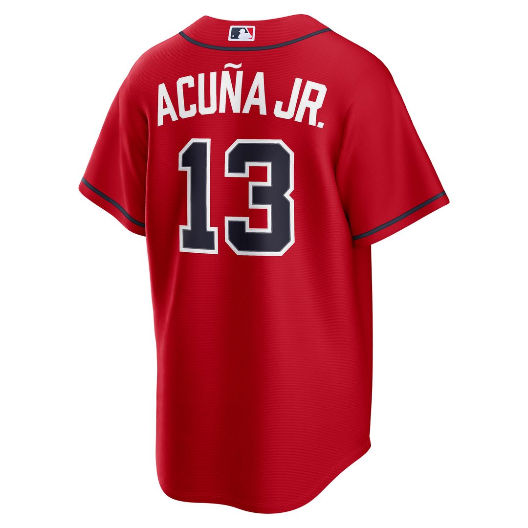 Ronald Acuña Jr. Atlanta Braves Nike Alternate Replica Jersey - Navy Official MLB Team Apparel Baseball Fan Gear