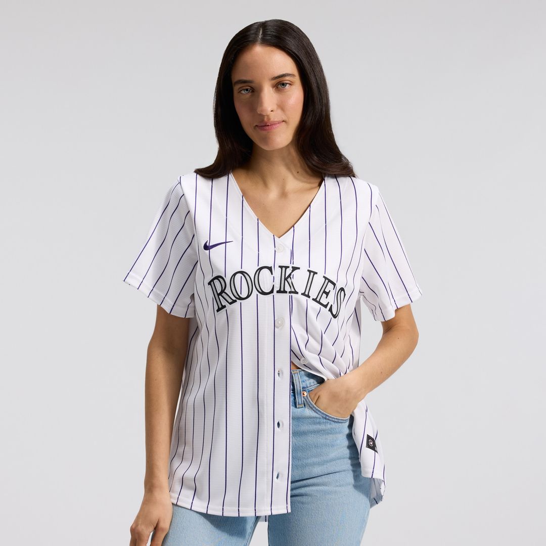 Colorado Rockies Nike Women's Home Replica Team Jersey - White Official MLB Team Apparel Baseball Fan Gear