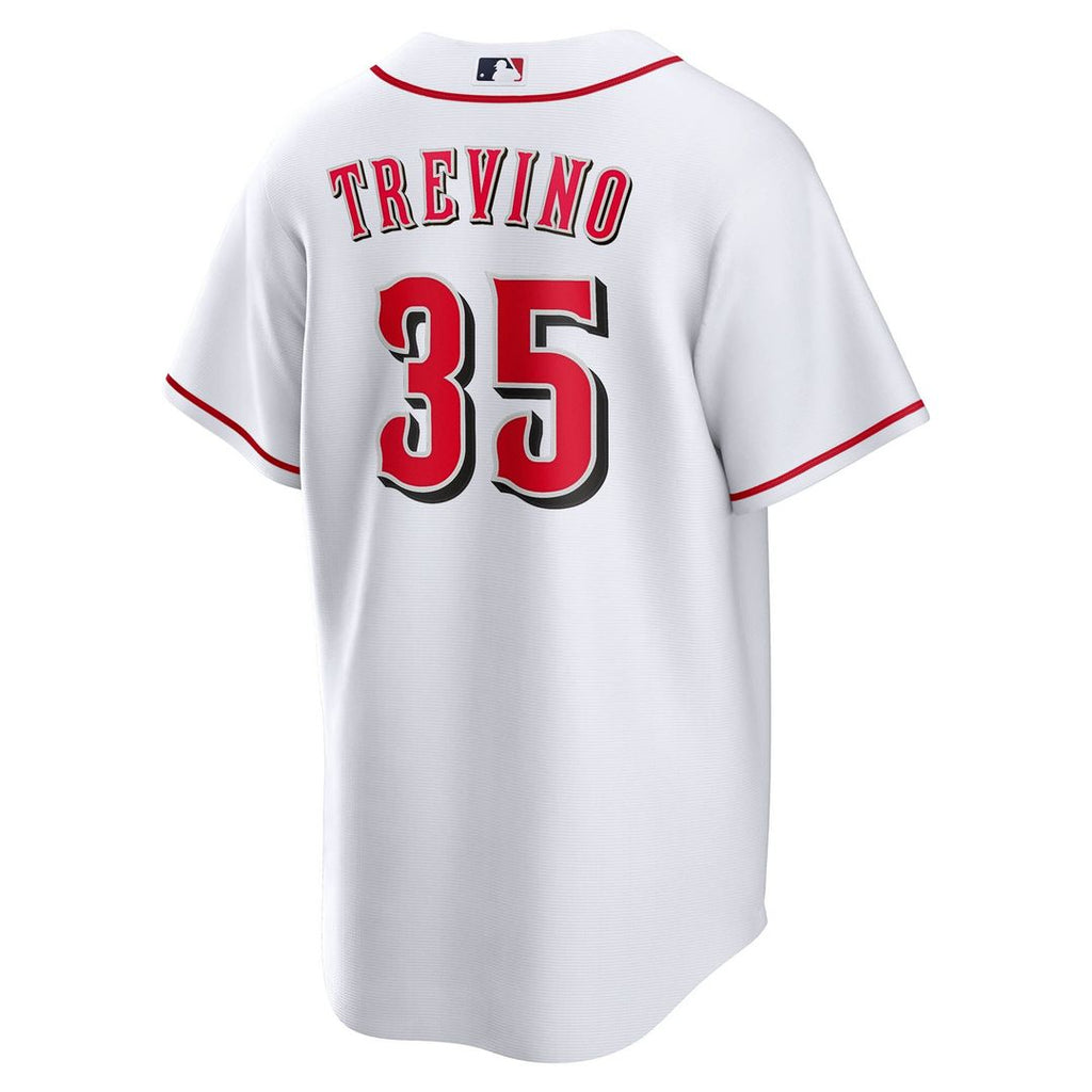 Jose Trevino Cincinnati Reds Nike Home Replica Jersey - White Official MLB Team Apparel Baseball Fan Gear