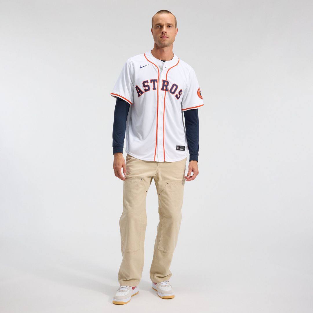 Houston Astros Nike Home Limited Jersey - White Official MLB Team Apparel Baseball Fan Gear