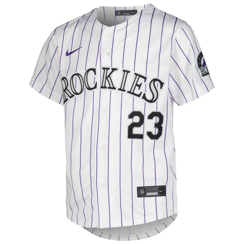 Kris Bryant Colorado Rockies Nike Youth Alternate Limited Player Jersey - Purple Official MLB Team Apparel Baseball Fan Gear