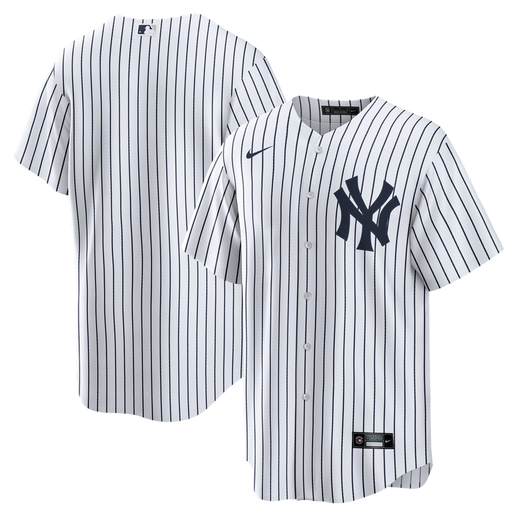 New York Yankees Nike Home Big & Tall Replica Jersey - White Official MLB Team Apparel Baseball Fan Gear