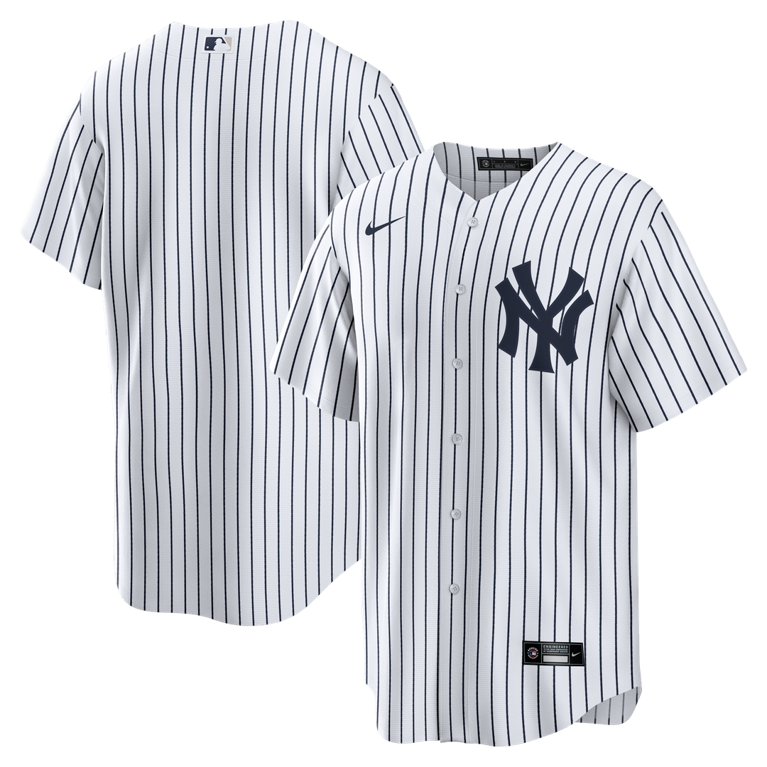 New York Yankees Nike Home Big & Tall Replica Jersey - White Official MLB Team Apparel Baseball Fan Gear