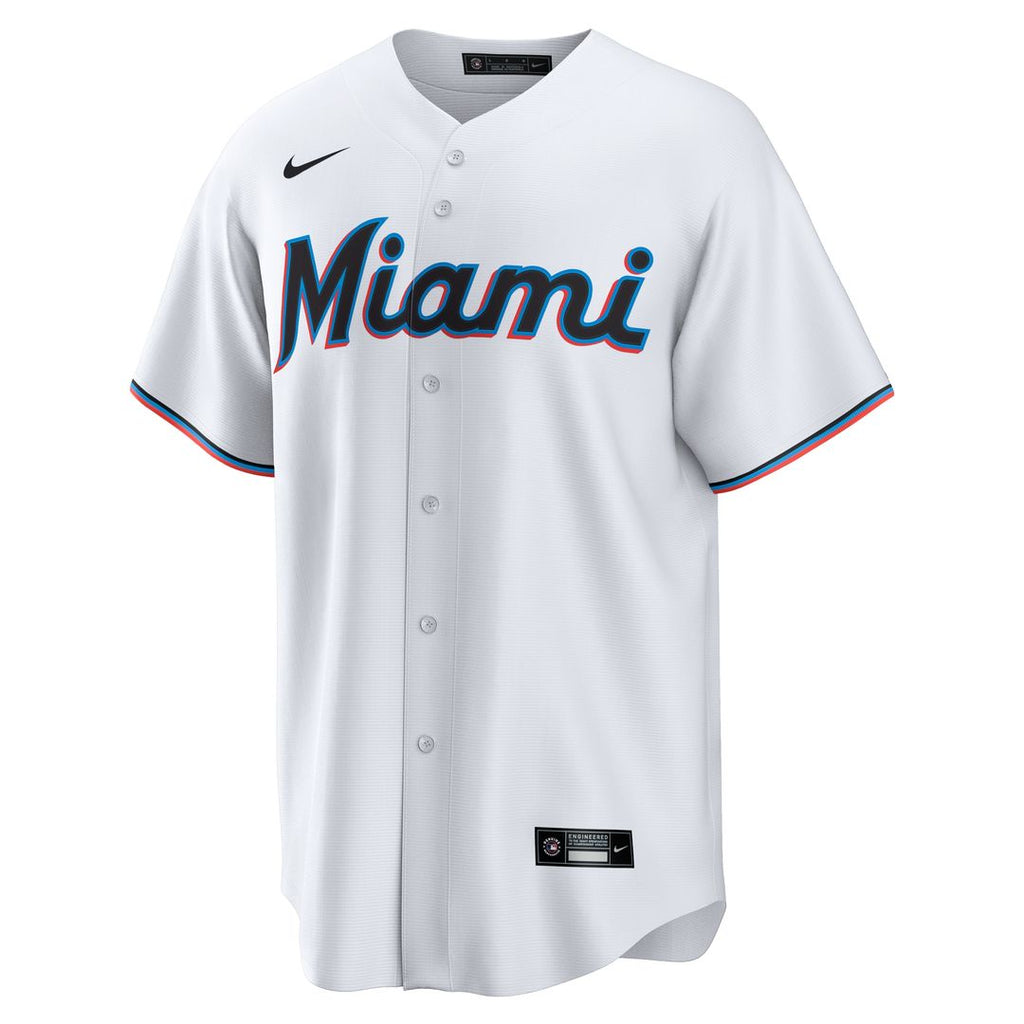Kyle Stowers Miami Marlins Nike Home Replica Jersey - White Official MLB Team Apparel Baseball Fan Gear