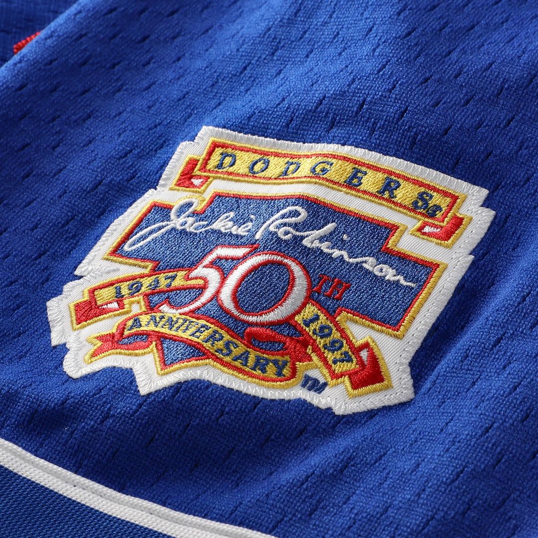 Mike Piazza Los Angeles Dodgers Mitchell & Ness Cooperstown Collection Mesh Batting Practice Button-Up Jersey - Royal Official MLB Team Apparel Baseba