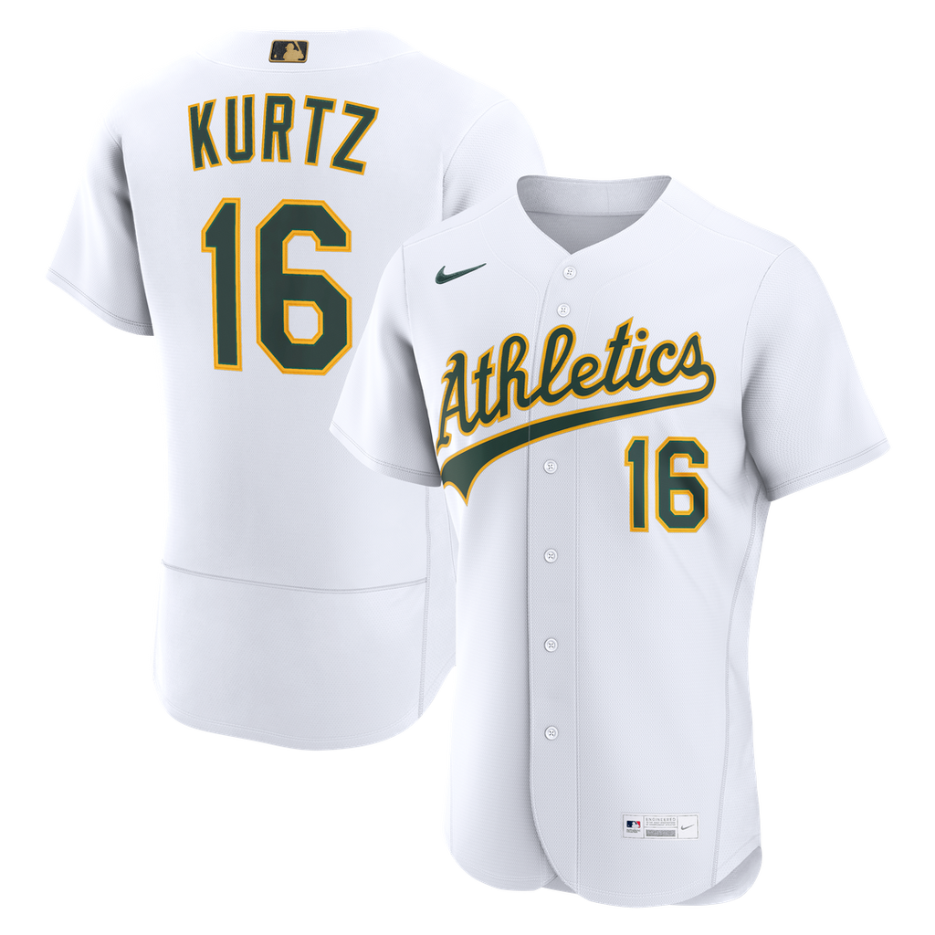 Nick Kurtz Athletics Nike MLB Awards Authentic Jersey - White Official MLB Team Apparel Baseball Fan Gear