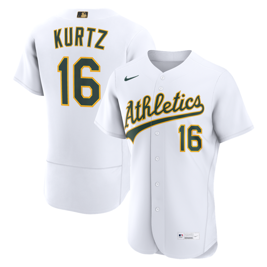 Nick Kurtz Athletics Nike MLB Awards Authentic Jersey - White Official MLB Team Apparel Baseball Fan Gear