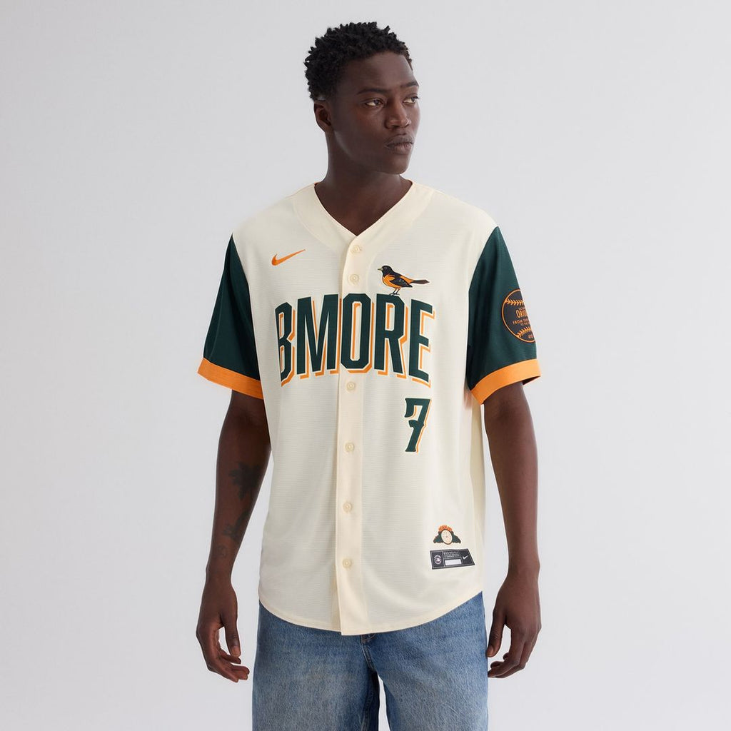 Jackson Holliday Baltimore Orioles Nike 2026 City Connect Stadium Jersey - Cream Official MLB Team Apparel Baseball Fan Gear