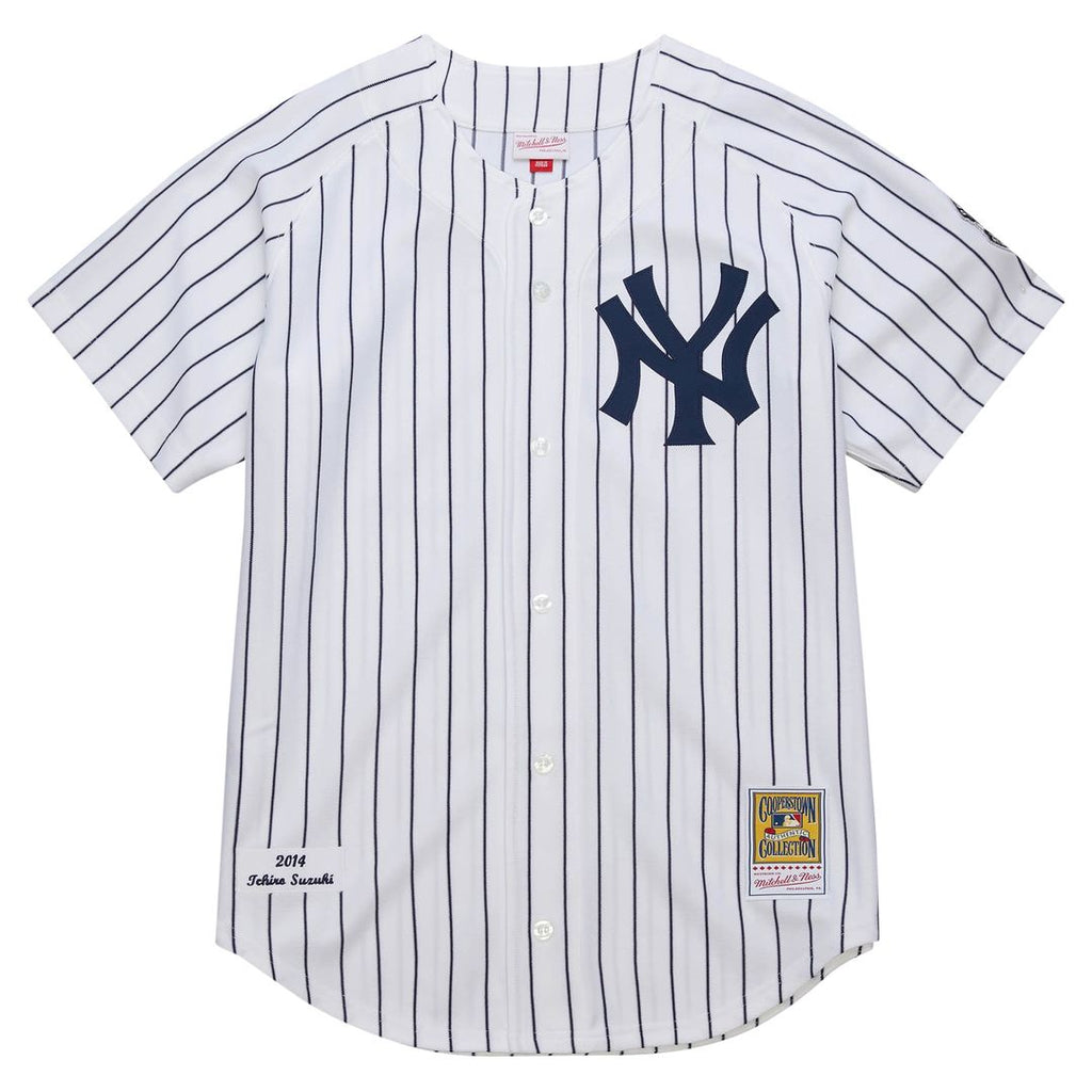 Ichiro Suzuki New York Yankees Mitchell & Ness 2014 Cooperstown Collection Authentic Throwback Jersey - White Official MLB Team Apparel Baseball Fan G