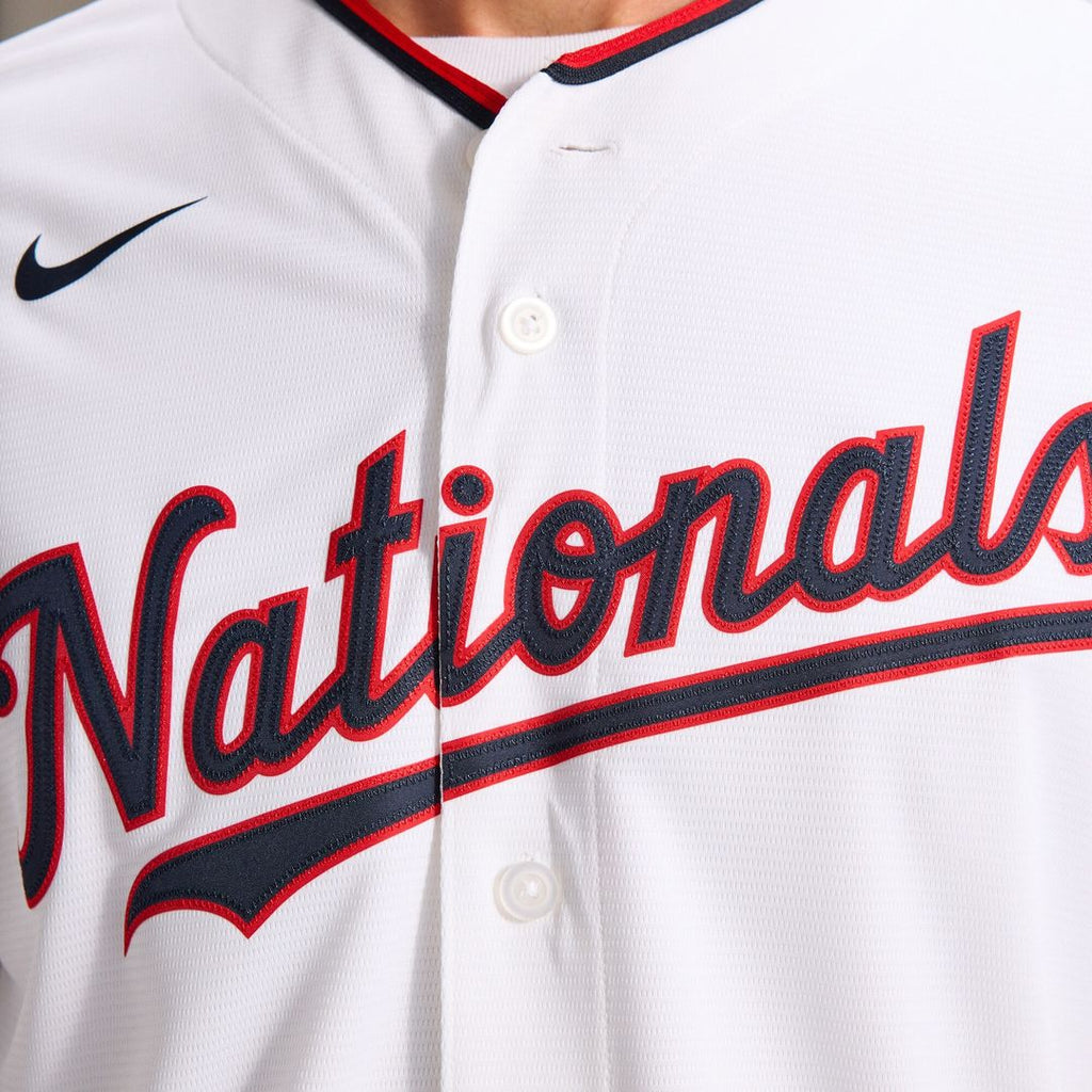 CJ Abrams Washington Nationals Nike Home Replica Jersey - White Official MLB Team Apparel Baseball Fan Gear