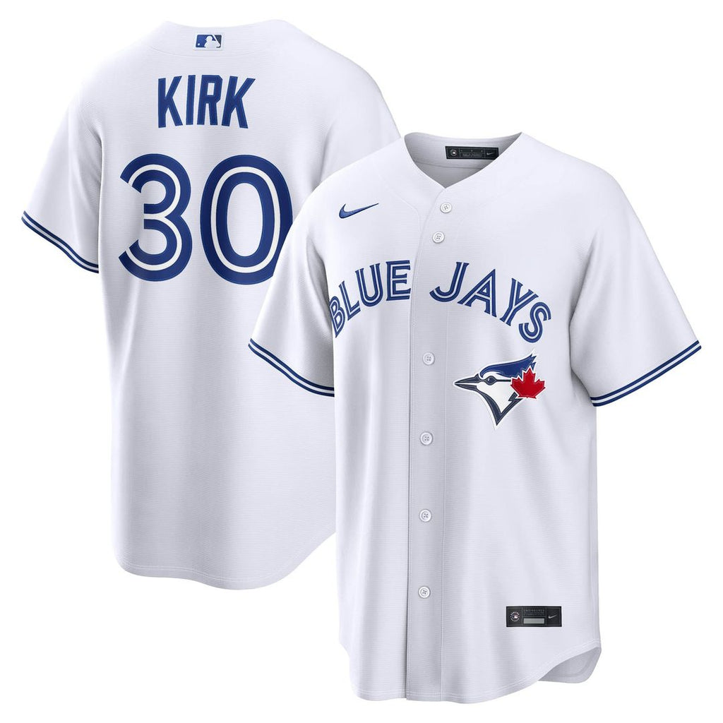Alejandro Kirk Toronto Blue Jays Nike Home Replica Jersey - White Official MLB Team Apparel Baseball Fan Gear