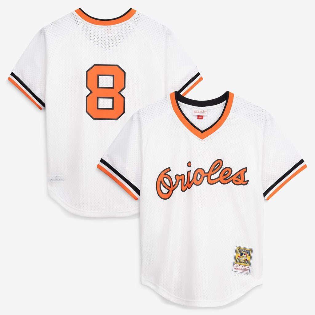 Cal Ripken Jr. Baltimore Orioles Mitchell & Ness Authentic Batting Practice Jersey - White Official MLB Team Apparel Baseball Fan Gear