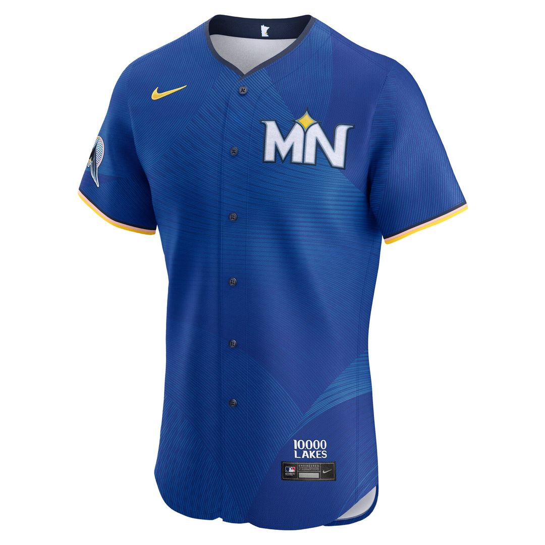 Minnesota Twins Nike City Connect Elite Jersey - Royal Official MLB Team Apparel Baseball Fan Gear