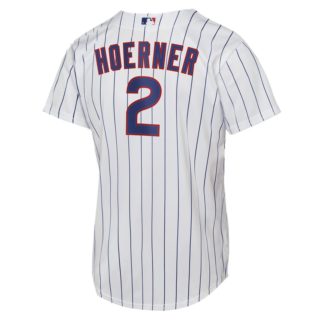Nico Hoerner Chicago Cubs Nike Youth Home Replica Jersey - White Official MLB Team Apparel Baseball Fan Gear