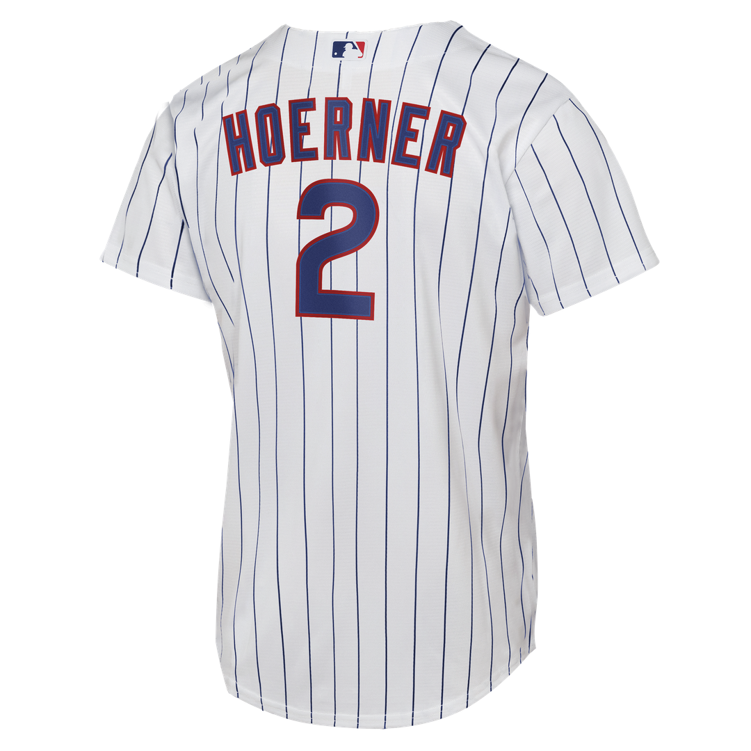 Nico Hoerner Chicago Cubs Nike Youth Home Replica Jersey - White Official MLB Team Apparel Baseball Fan Gear