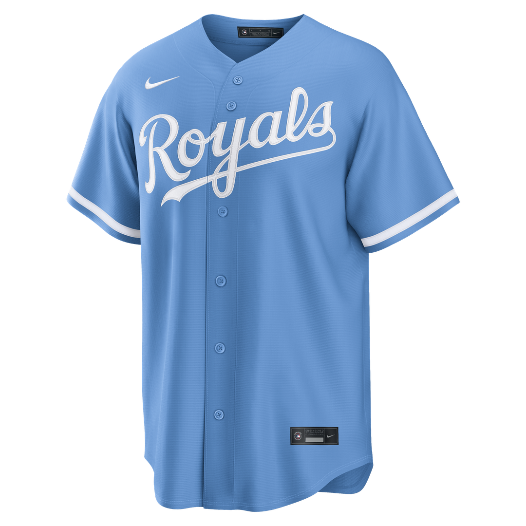 Bobby Witt Jr. Kansas City Royals Nike Alternate Replica Jersey - Light Blue Official MLB Team Apparel Baseball Fan Gear