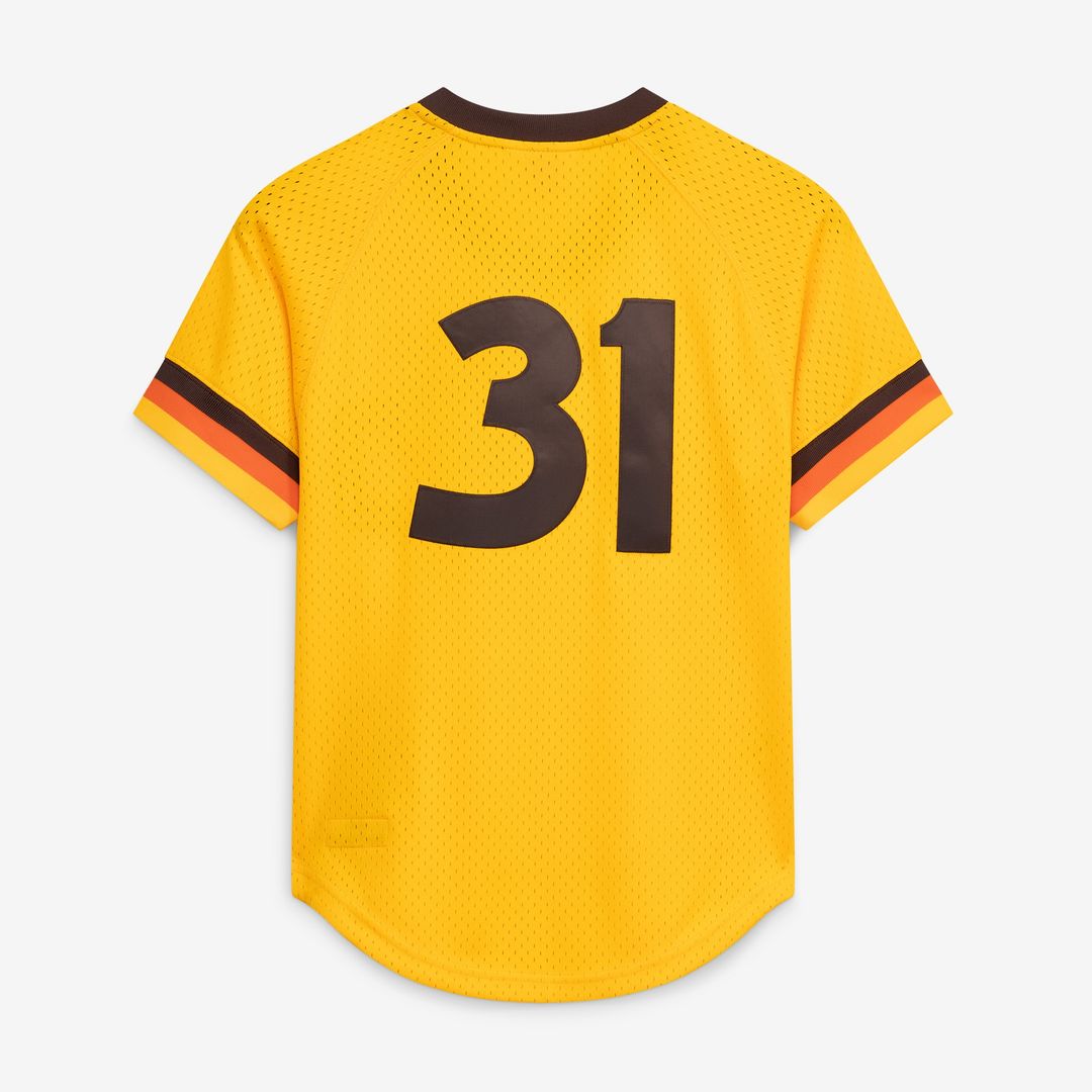 Dave Winfield San Diego Padres Mitchell & Ness Authentic Batting Practice Jersey - Gold Official MLB Team Apparel Baseball Fan Gear