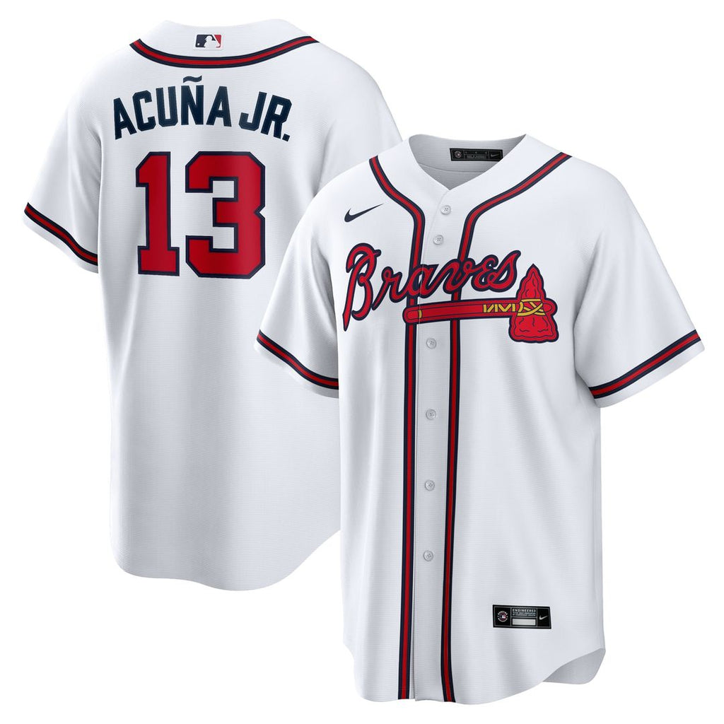 Ronald Acuna Jr. Atlanta Braves Nike Home Replica Player Name Jersey - White Official MLB Team Apparel Baseball Fan Gear