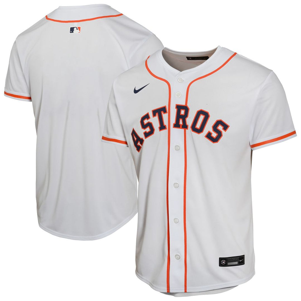 Houston Astros Nike Youth Home Game Jersey - White Official MLB Team Apparel Baseball Fan Gear